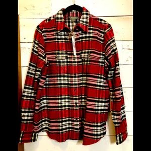 Brushed flannel shirt